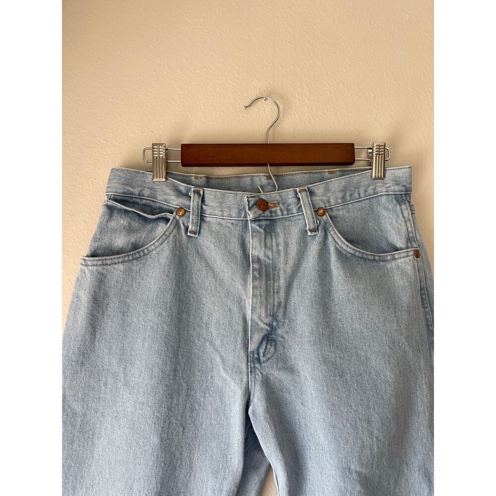 Wrangler Cowboy Cut Original Fit Light Wash Bleach Jeans - Size 31 x 32 - Picture 2 of 6